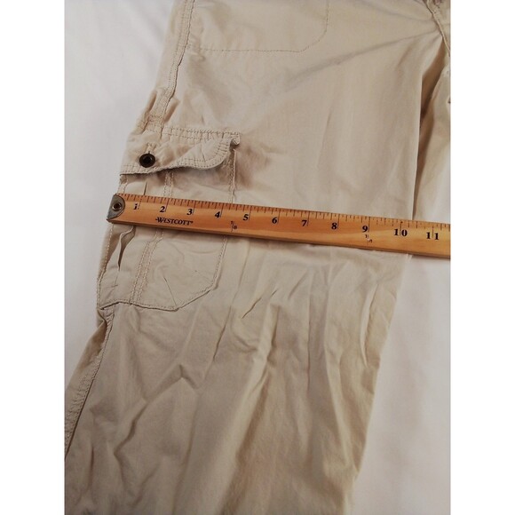 Women's Tommy Hilfiger‎ Women's Cargo Khaki Capris Pants Size 16 - Picture 15 of 16